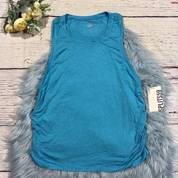 NWT SPLITS59 Frida Jersey Tank - Teal - Picture 7 of 7